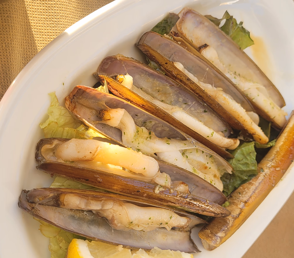 Navajas a la plancha
